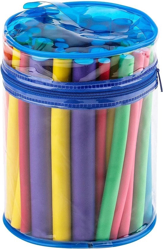42 set di spazzole a schiuma per capelli, manichette termoresistenti, manichette flessibili per capelli notturni, senza danneggiamento, torsione, spirale, per capelli corti, medi e lunghi.