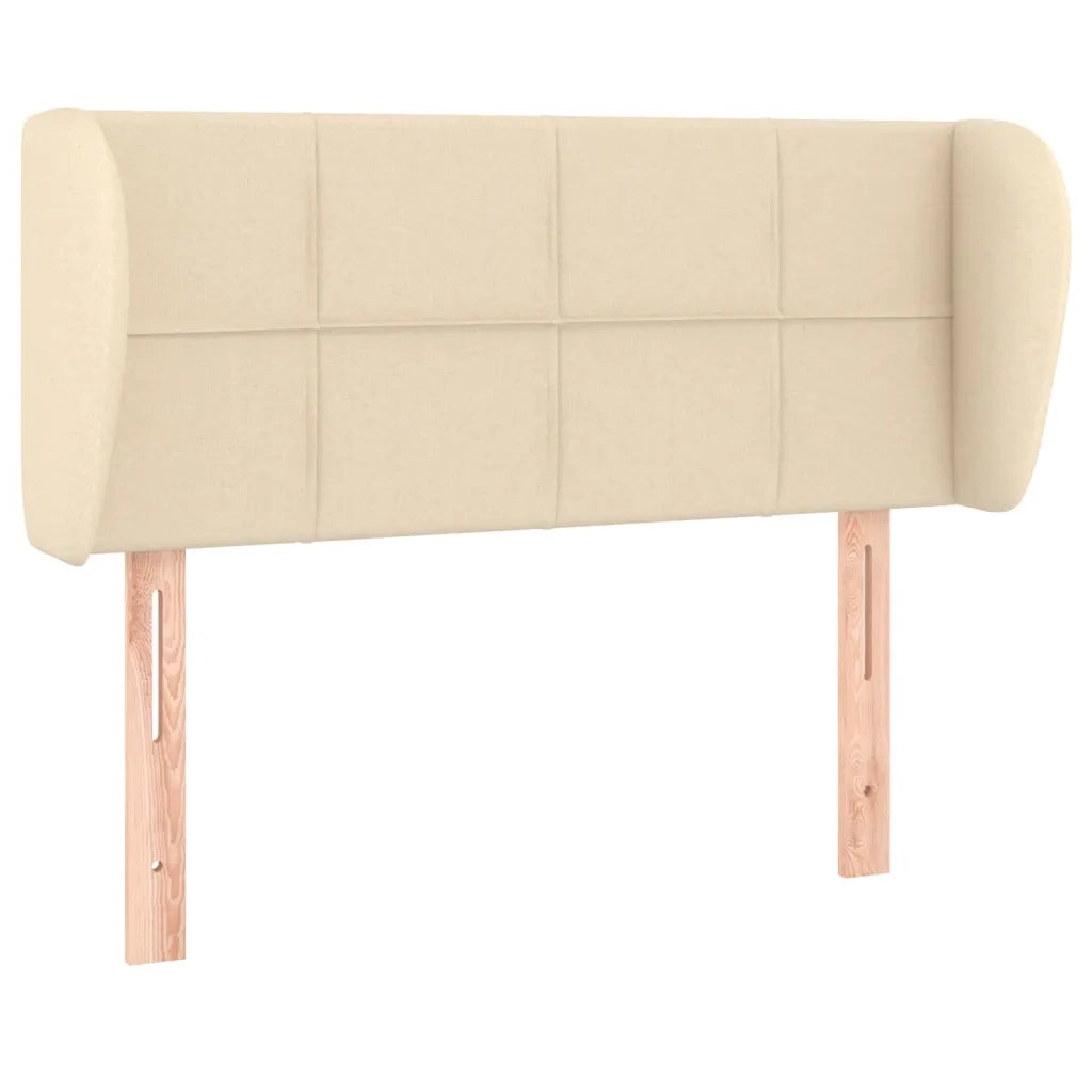 Testiera ad Orecchio Crema 83 x 23 x 78/88 cm in Tessuto 3117123