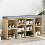 Panca Porta Scarpe-Sgabello-Panca Scarpiera Rovere Sonoma 102x32x50 cm Legno Multistrato 446491