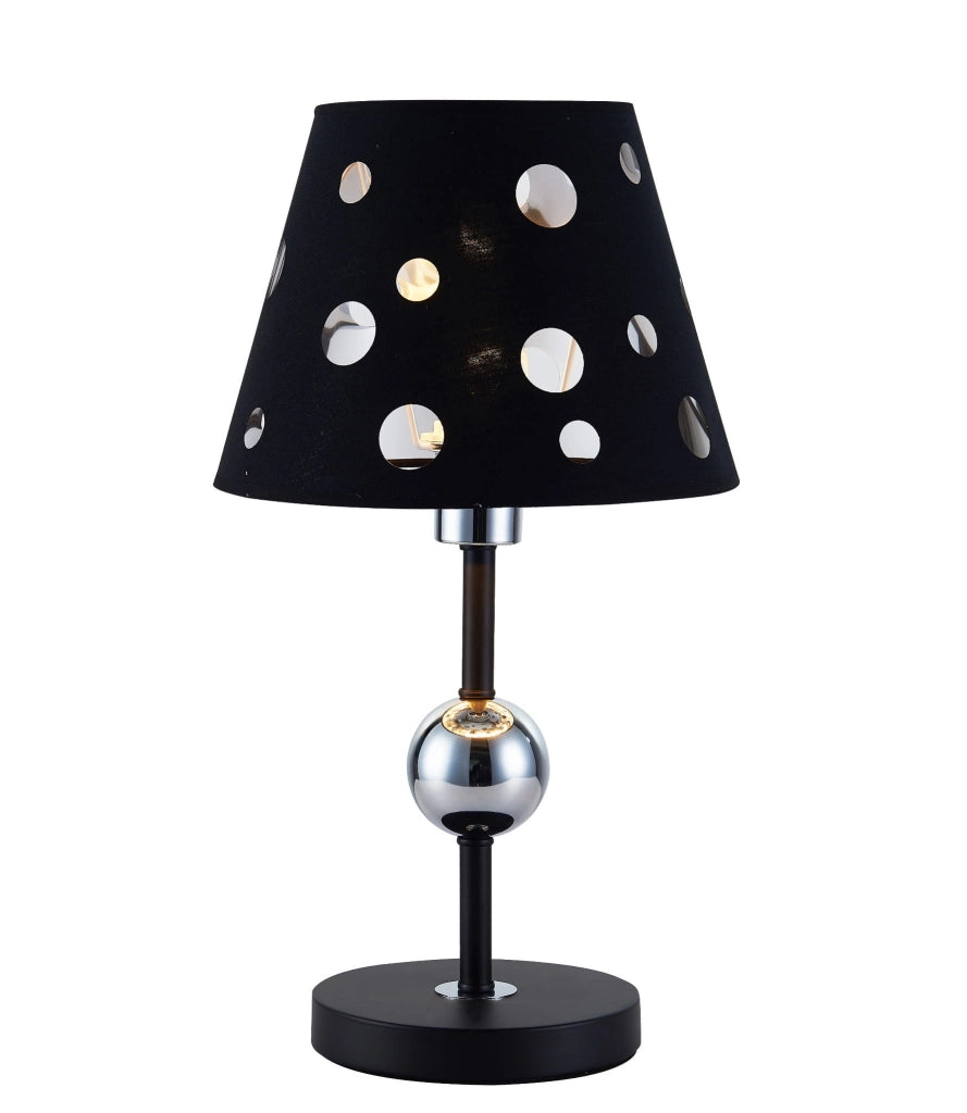 Lampada da tavolo Candellux Batley metallo nero E14