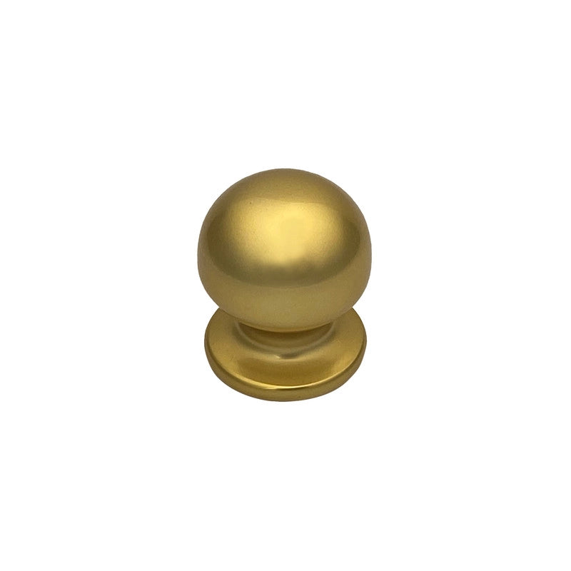 Pomolo fisso per porta SAGUATTI 169/50BB in alluminio oro lucido