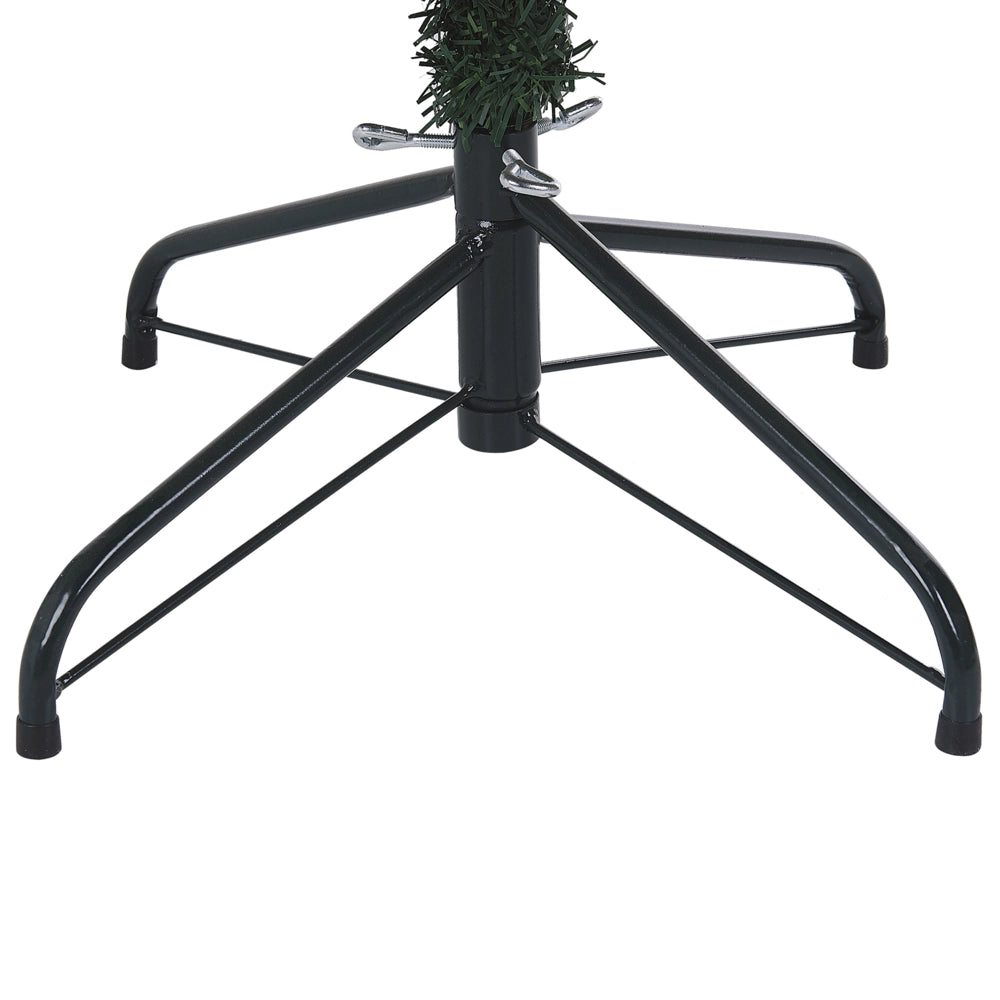 Albero di Natale Artificiale Verde Pre-Illuminato con Pigne 180 cm