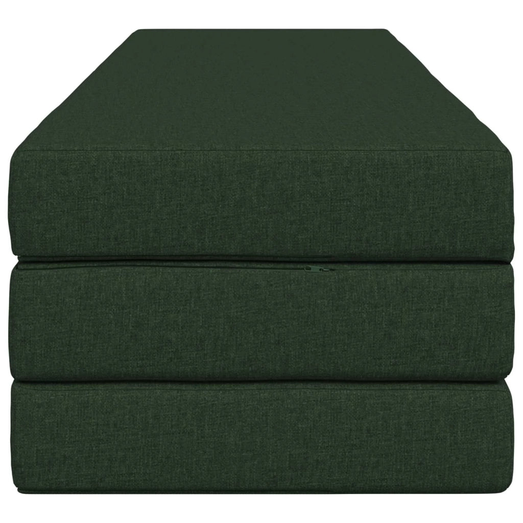 Divano Letto Pieghevole 180 x 67 x 45 cm Verde Scuro 900247