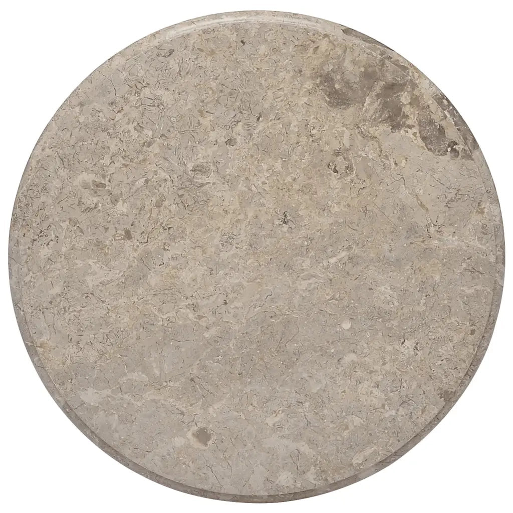 Piano per Tavolo Grigio Ã˜60x2,5 cm in Marmo cod mxl 60635