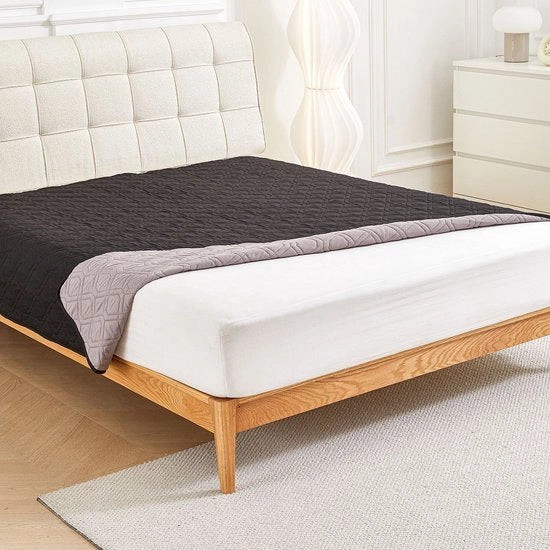 Cuscino e coperta impermeabile per animali domestici, protezione per divani, copertura per divani e poltrone, adatto per la maggior parte dei gatti, cani e animali domestici (100*127 cm) - nero