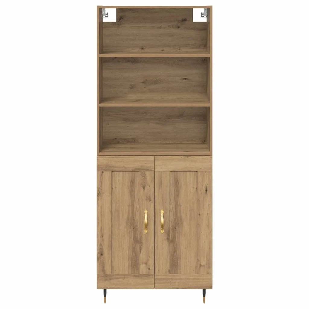Credenza-Buffet-Armadio da cucina Rovere artigianale 69,5 x 34 x 180 cm 473010