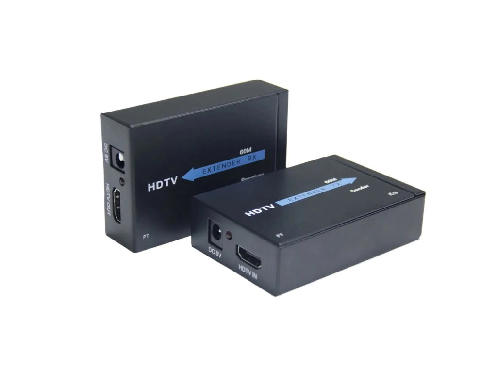 Kit Extender Ricevitore e Trasmettitore HDTV Extender Ethernet Segnale Audio Video HDMI su Cavo Di Rete LAN Over Cat5e Cat6 fino a 60 Metri 1080p