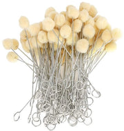 Set di pennelli a spugna in lana 100 pezzi - Pennelli a spugna in pelle - Pennelli per vernice - Progetti di artigianato DIY - Materiale lana di alta qualità - Colorazione uniforme