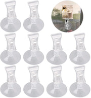 Zuignap Clips Multifunzionali a 10 pezzi - Adesivi Antiscivolo - Adatti per Vetro - Impermeabili - Realizzati con Materiale Duraturo
