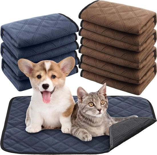 Pannelli assorbenti per cani - rulli per gatti - pannelli per addestramento di cuccioli - tappeti per pavimenti impermeabili - alta capacità di assorbimento - tappeti antiscivolo per ciotole - tappeti per viaggi - pannelli per addestramento per interni