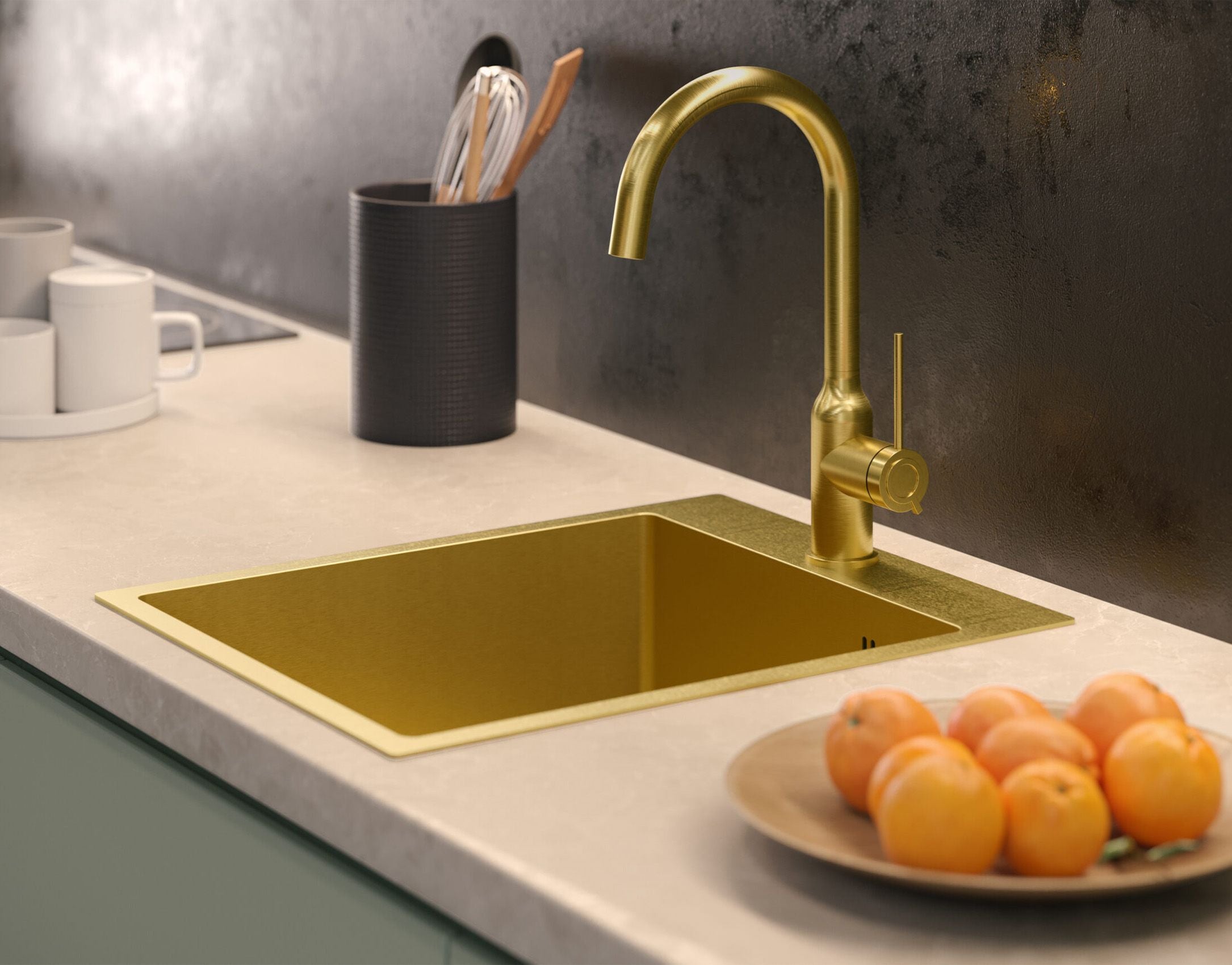 Lavello In Acciaio Russel 90 Gold