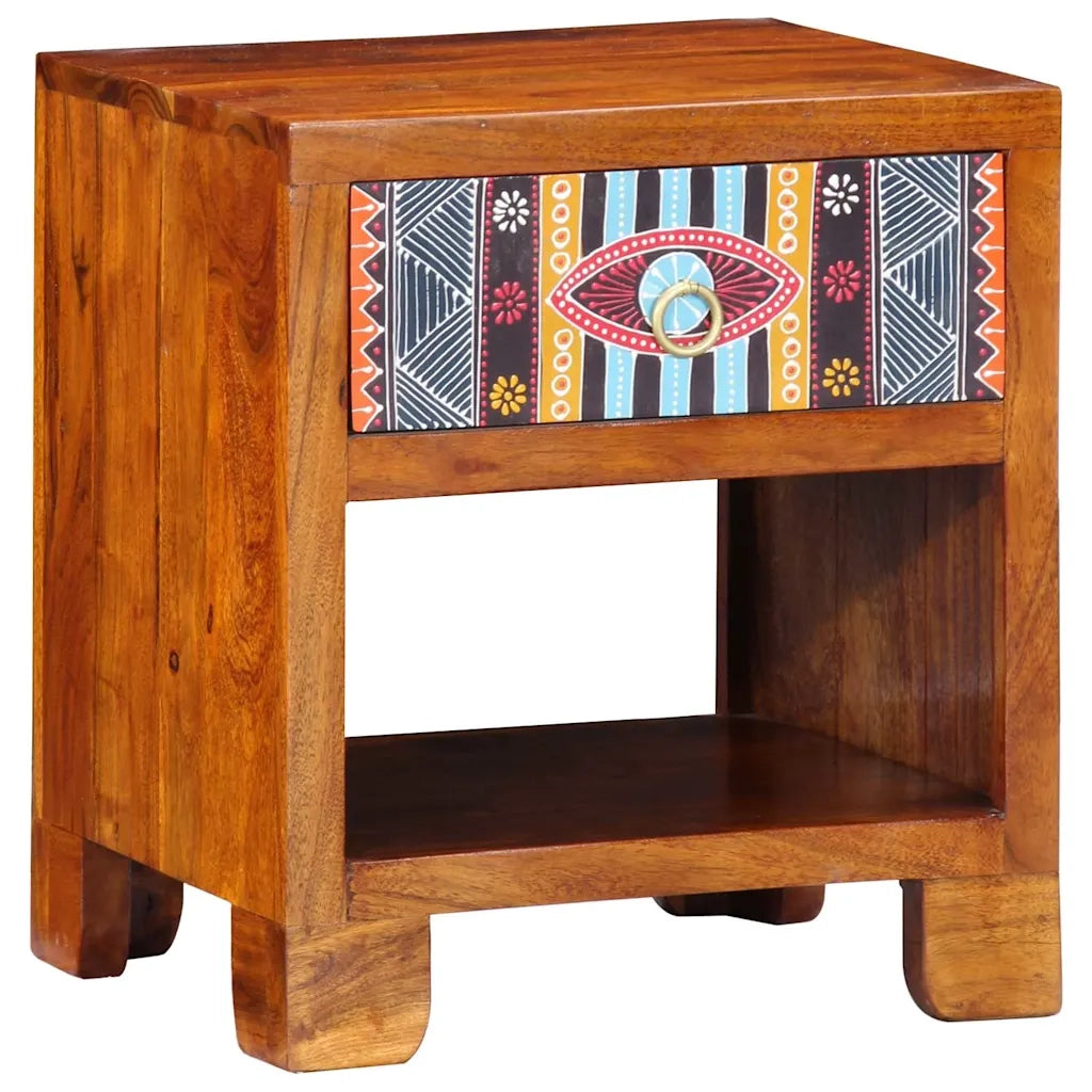 Credenza Multicolore 40 x 35 x 45 cm legno massello di acacia 4016510