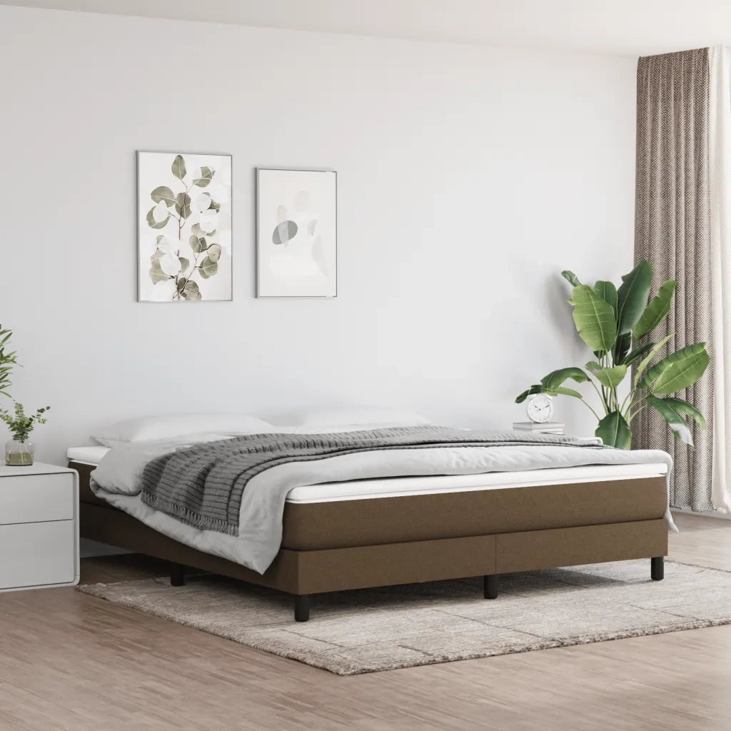 Materasso a Molle Insacchettate Rigidità Media Marrone Scuro 180x200x20 cm 347837