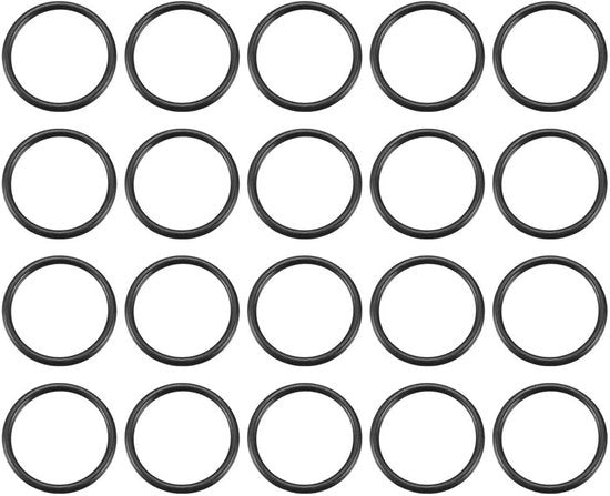 Set di sigillatura a nitrile - 20 pezzi - 20 mm diametro esterno - 17 mm diametro interno - 1,5 mm spessore - Afdichtringen