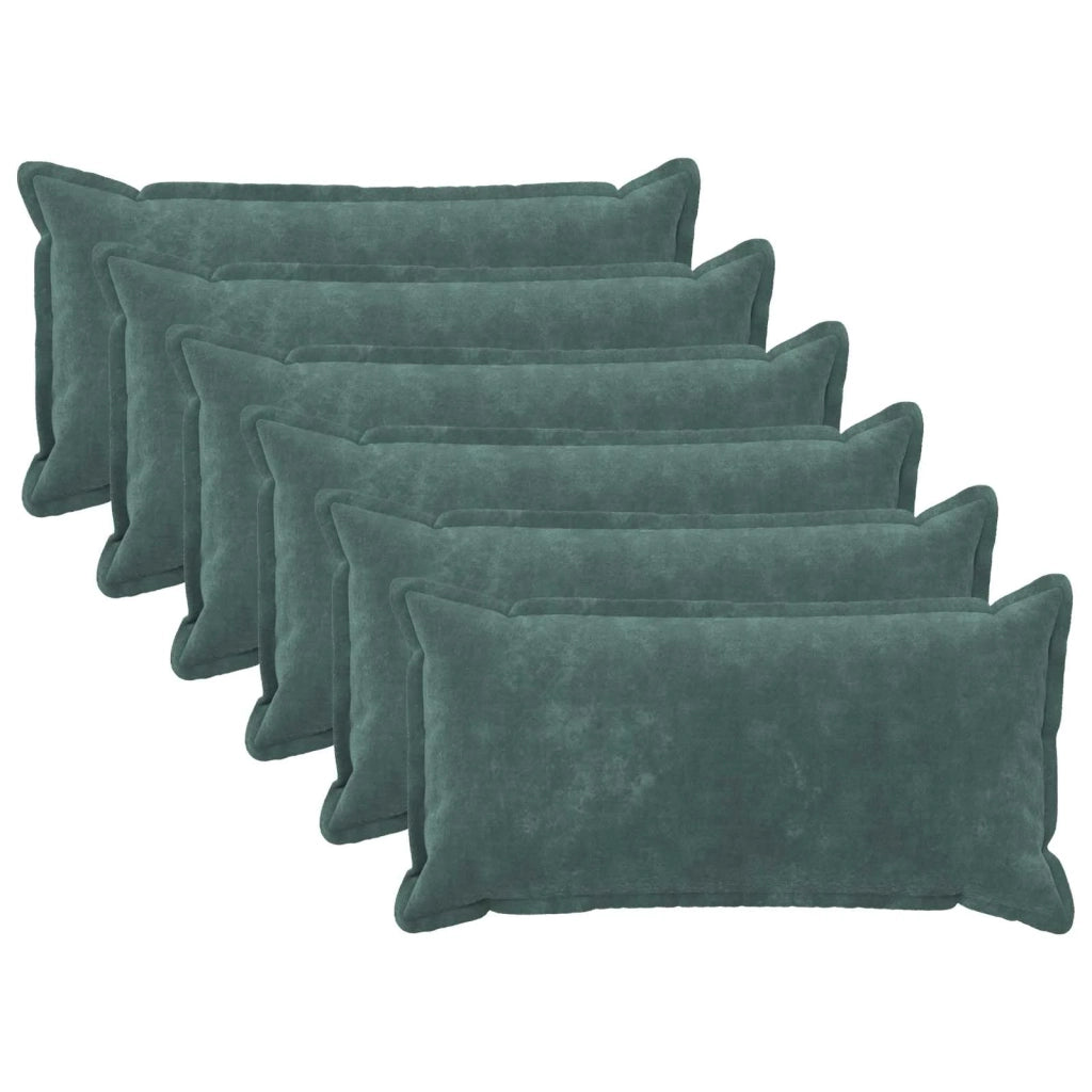 Federa 6 pcs HOUTEN Blu mare 40 x 70 cm Fleece in microfibra 917879