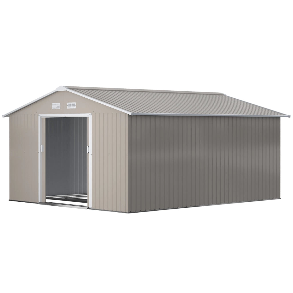 Casetta da Giardino ¨C zephmum ¨C Grigio Acciaio 340x386x200 cm