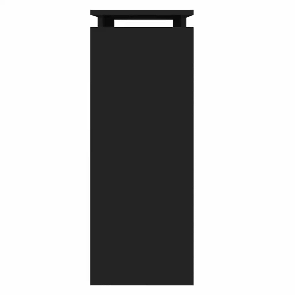 Tavolino Consolle Nero 80x30x80 cm in Legno Multistrato 808315