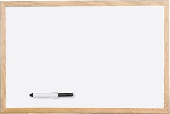 Lista di legno da asciugare e cancellare whiteboard 60 x 40 cm - Opzioni di budget disponibili in 5 misure