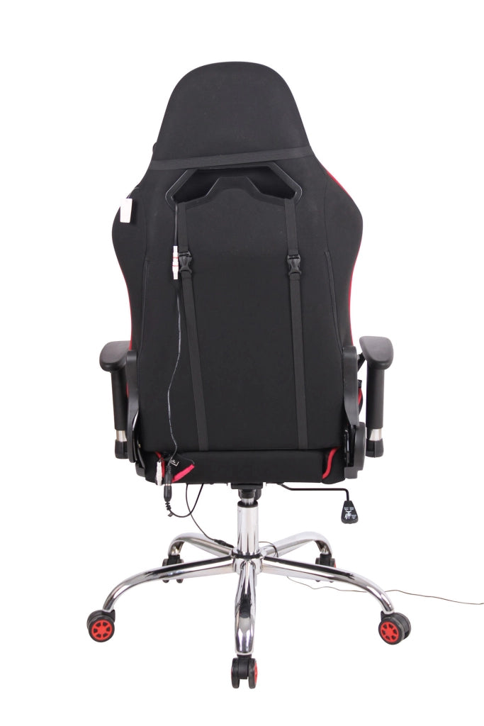 Sedia Ufficio Massaggiante Limit XM In Tessuto nero/rosso