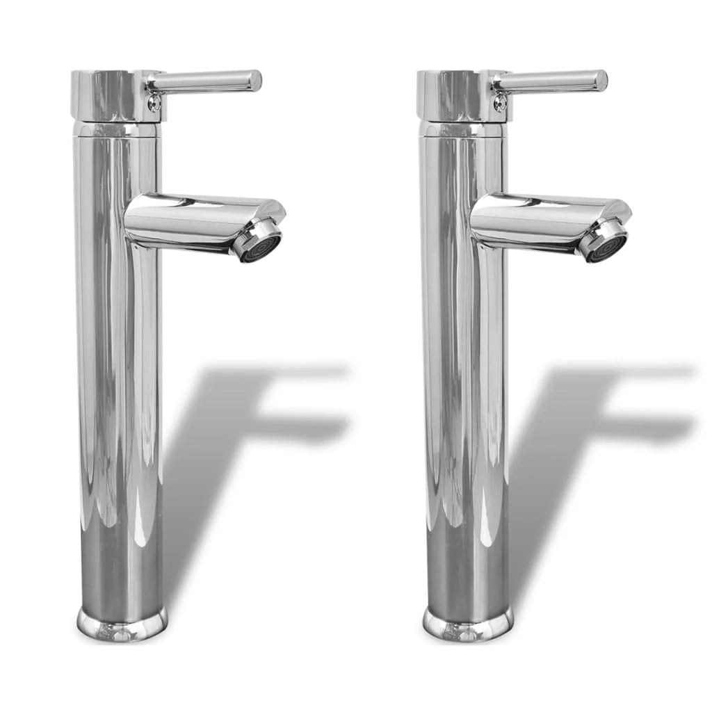 Set di due miscelatori per bagno rubinetto doccia cromato da 30 cm 02_0003509