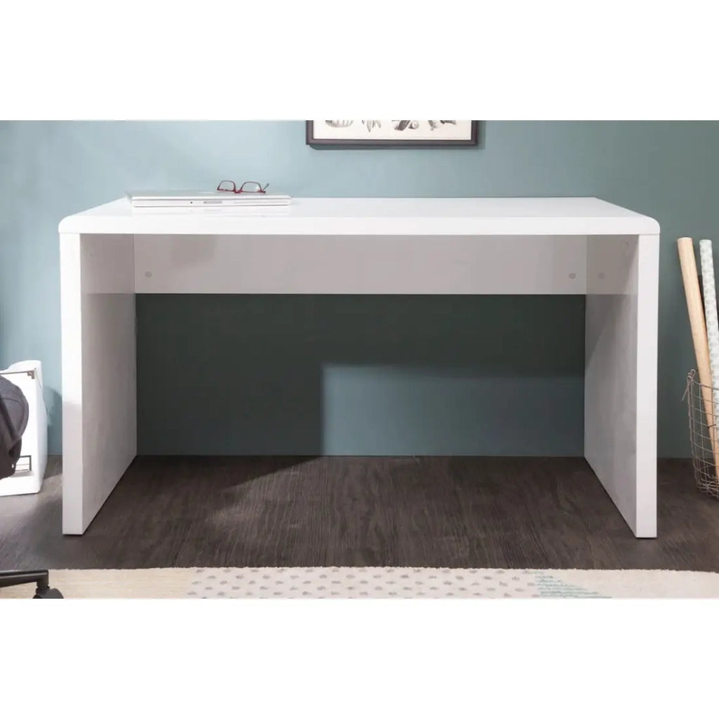 Scrivania retta SVEA 120 cm bianco lucido – Design pulito e contemporaneo