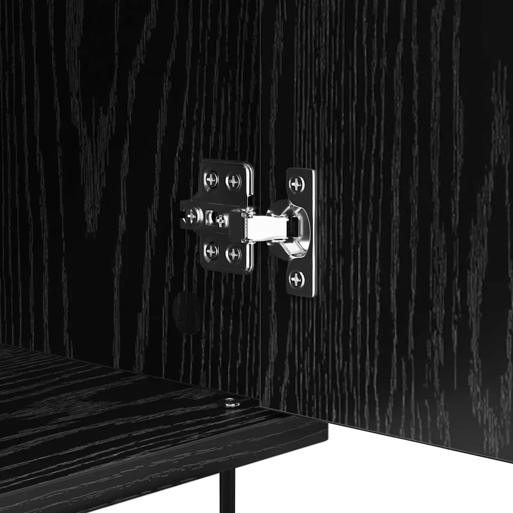 Credenza-Buffet-Armadio da cucina Rovere nero 35 x 40 x 70 cm Legno multistrato 704542