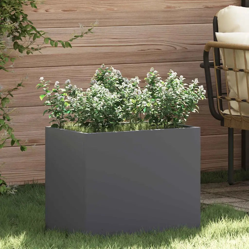 Vaso da giardino Antracite 50 x 32 x 40 cm 876352