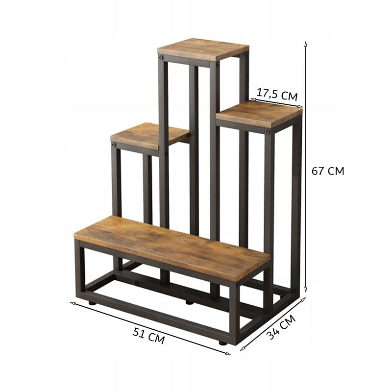 Portafiori, marrone 51x34x67 cm