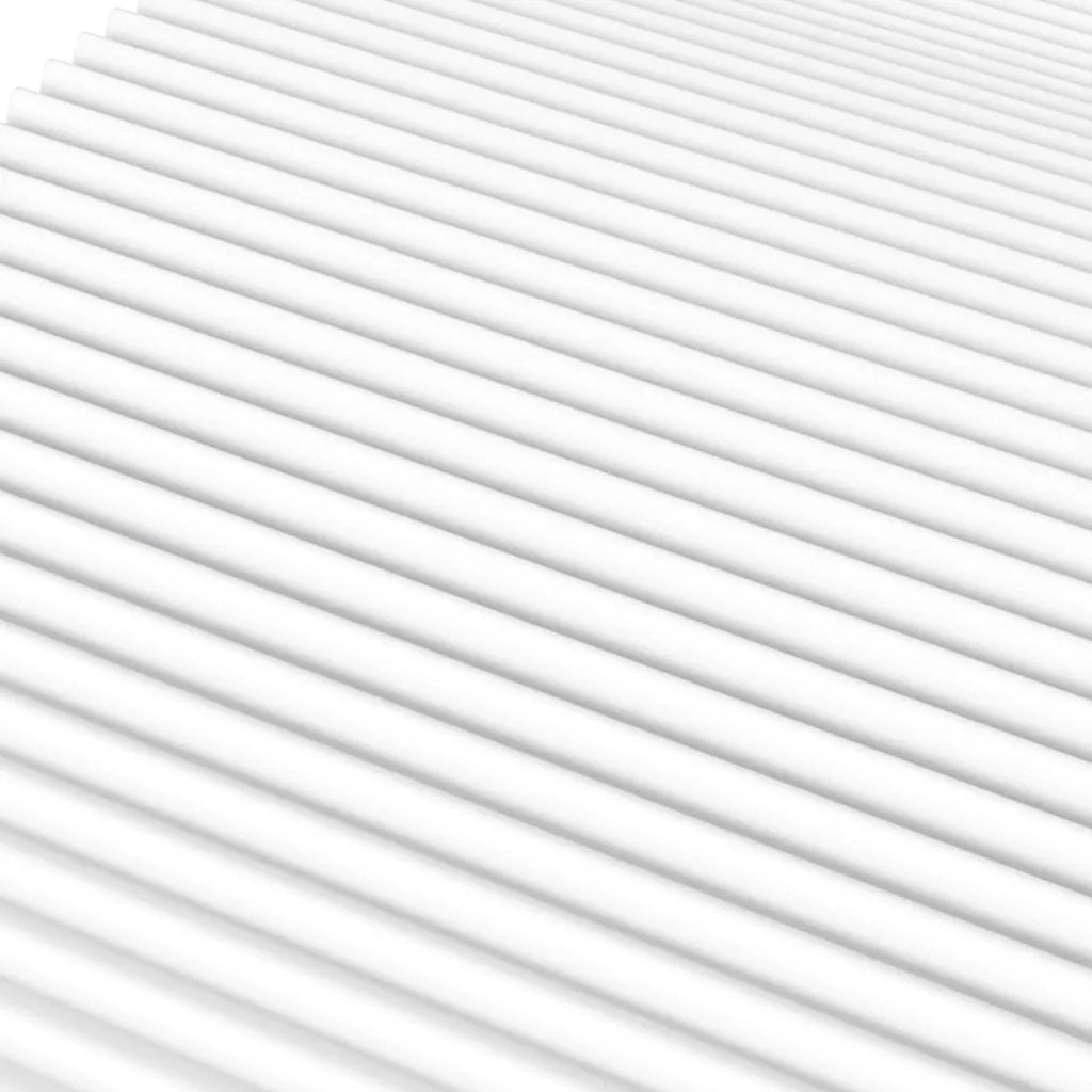 Materasso in Schiuma Bianco 90x210 cm Durezza H2 H3 4016631