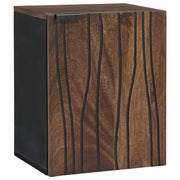 Armadio appeso da bagno 38x33.5x48 cm in legno massello e MDF