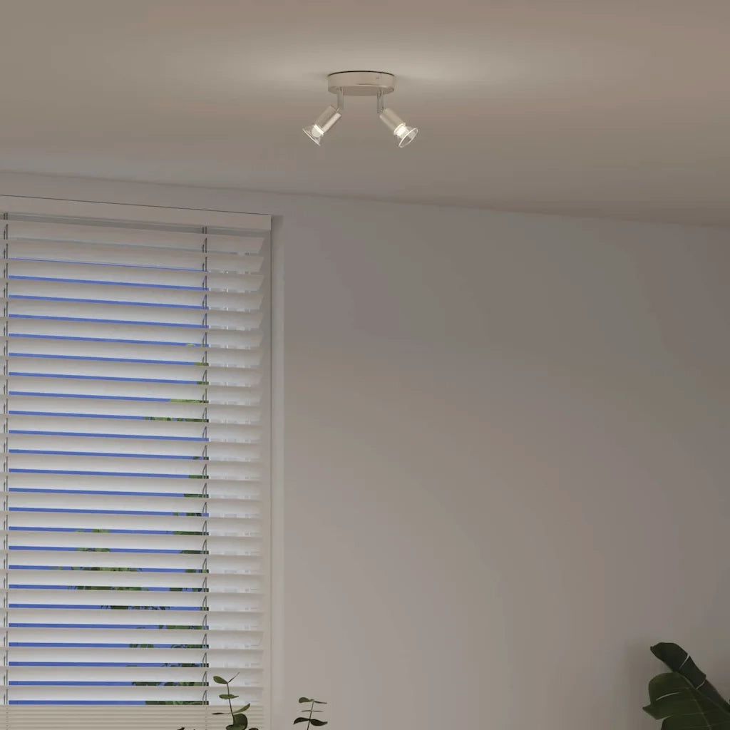 Faretto da soffitto con i riflettori Nichel 12 x 8 cm Acciaio 4108208