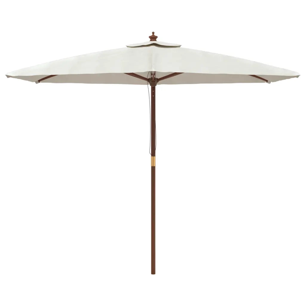 Ombrello | Parasolne da Giardino con Palo in Legno Sabbia 299x240 cm