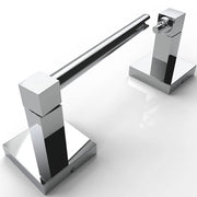 Sostegno per carta igienica, sostegno per carta igienica per parete, sostegno per carta igienica per bagno e doccia, quadrato, materiale in acciaio inossidabile
