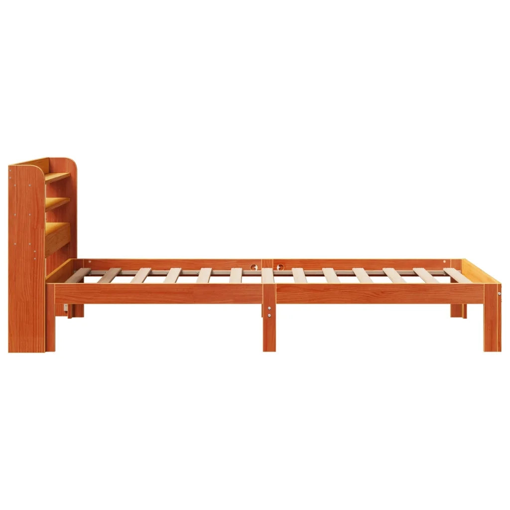 Letto senza Materasso Marrone Cera 75x190 cm in Legno di Pino 3306798