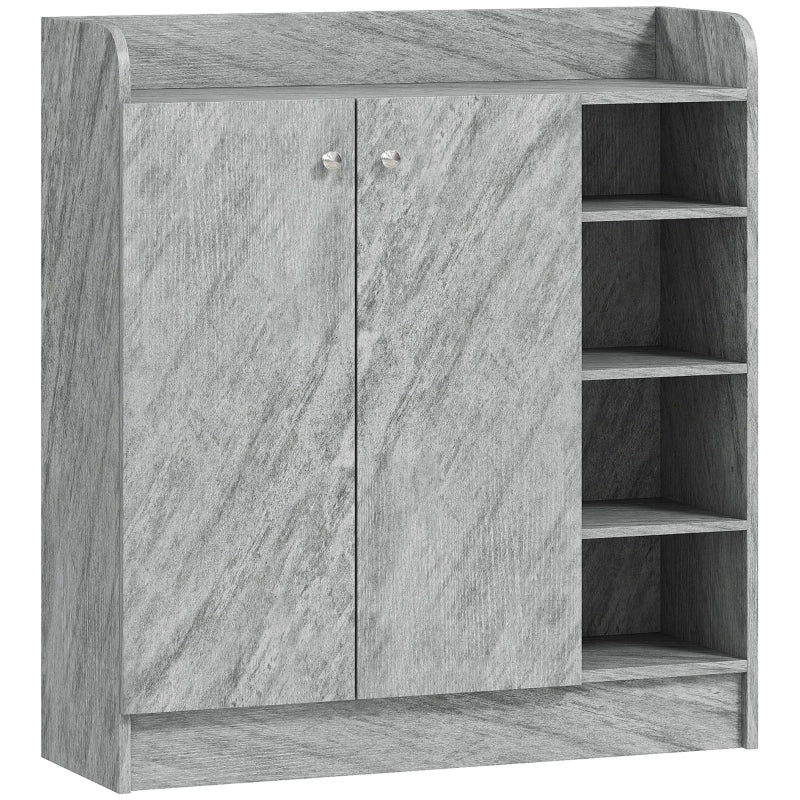 SCARPIERA con ripiano a 4 livelli, 83 x 30 x 90 cm, Grigio