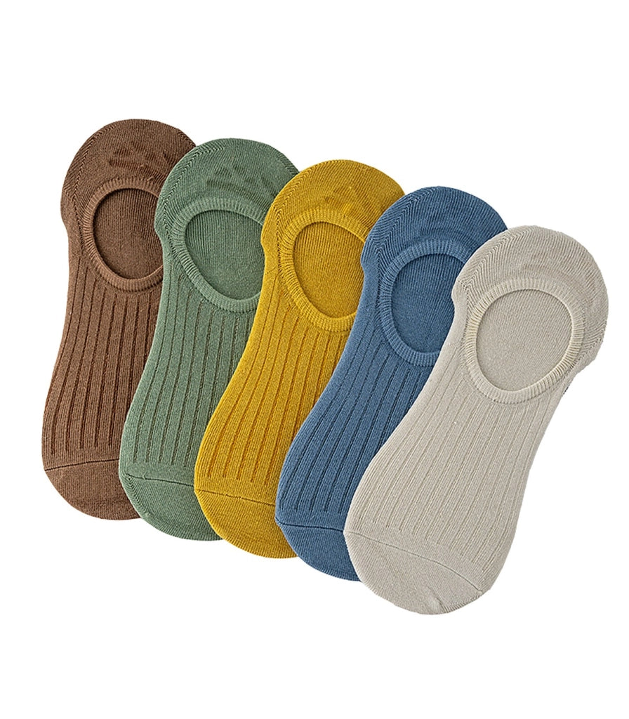 Calzini Invisibili Sottili Antiscivolo in Cotone Unisex | Silicone Antiscivolo sul Tallone | Taglia 36–43 EU