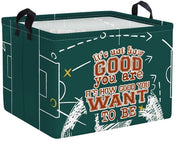Cassa di Stoccaggio Opportuna per Bambini con Manico, Raccoglitore di Vestiti Riportabile, Cassa di Stoccaggio per Ragazzi per Camera da Bambino, Bagno, Calcio, Dimensioni 40*30*30 cm