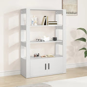 Credenza-Buffet-Armadio da cucina Bianca 80x30x119,5 cm in Legno Multistrato