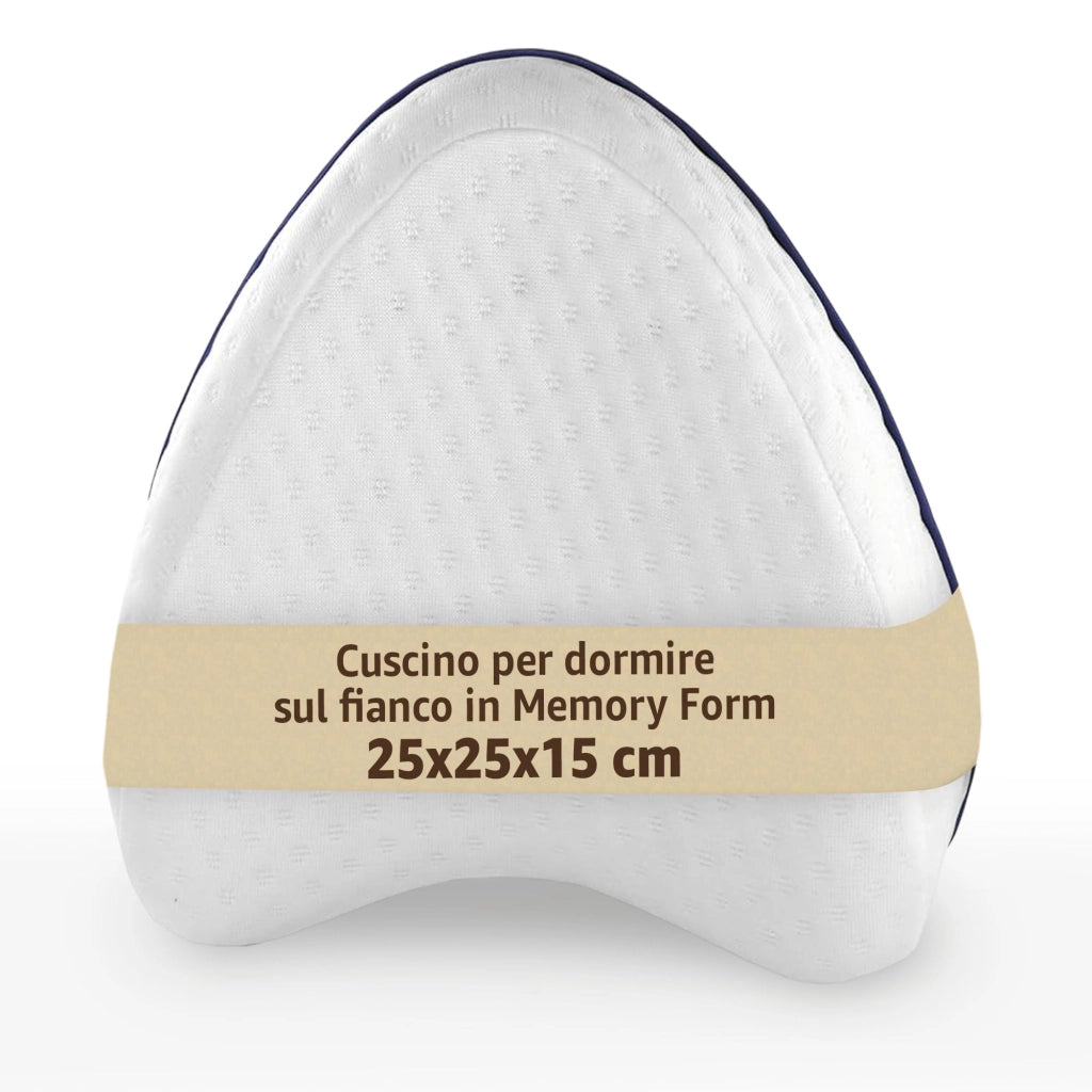 SONIT - Cuscino Gambe per Dormire in Memory Foam - Cuscino per Dormire sul Fianco - Supporto Gambe e Ginocchia Traspirante, Sfoderabile e Lavabile