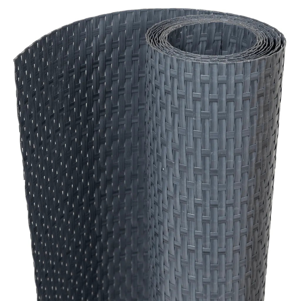 vidaXL Paravento da Balcone Antracite 500x90 cm in Polyrattan