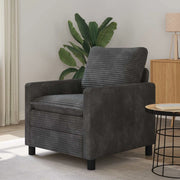 Divano Grigio Scuro 76 x 81 x 87,5 cm Poliestere