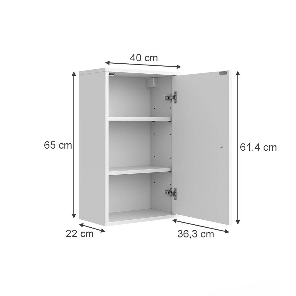 Vicco mobile bagno Ondulazione bianca 40 x 65 cm