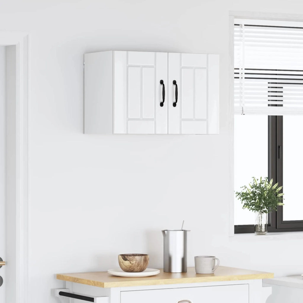 Pensile cucina con porta Lucca Bianco Lucido 60 x 31 x 40 cm 884922