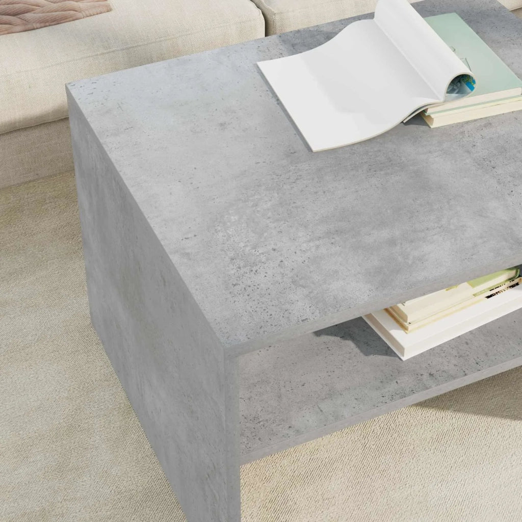 Tavolino da salotto Grigio cemento 60 x 50 x 40 cm 8000271