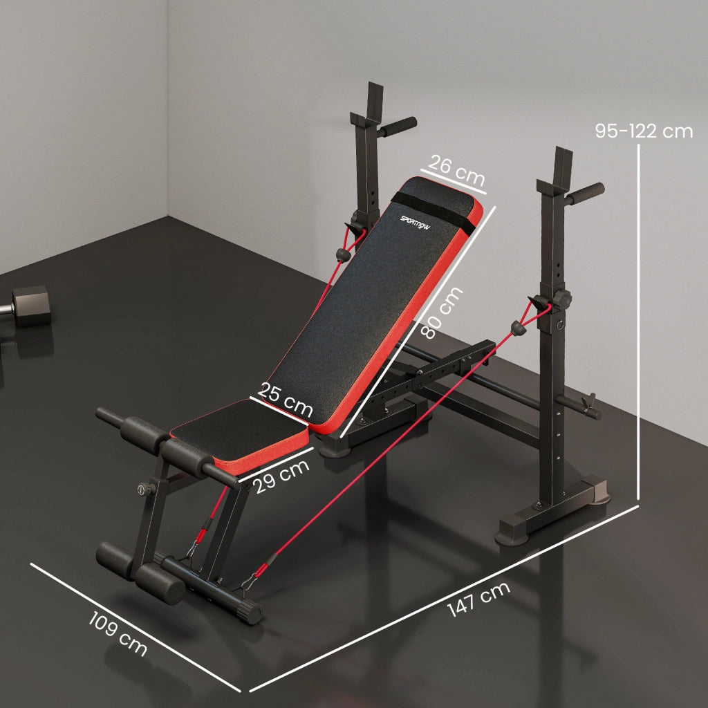 Banca multifunzione per allenamento ¨C Zephmum ¨C 147x109x122cm nero