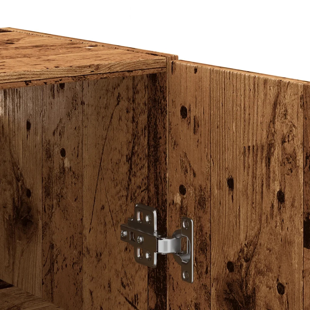 vidaXL Mobile a Parete Legno Antico 69,5x34x90 cm