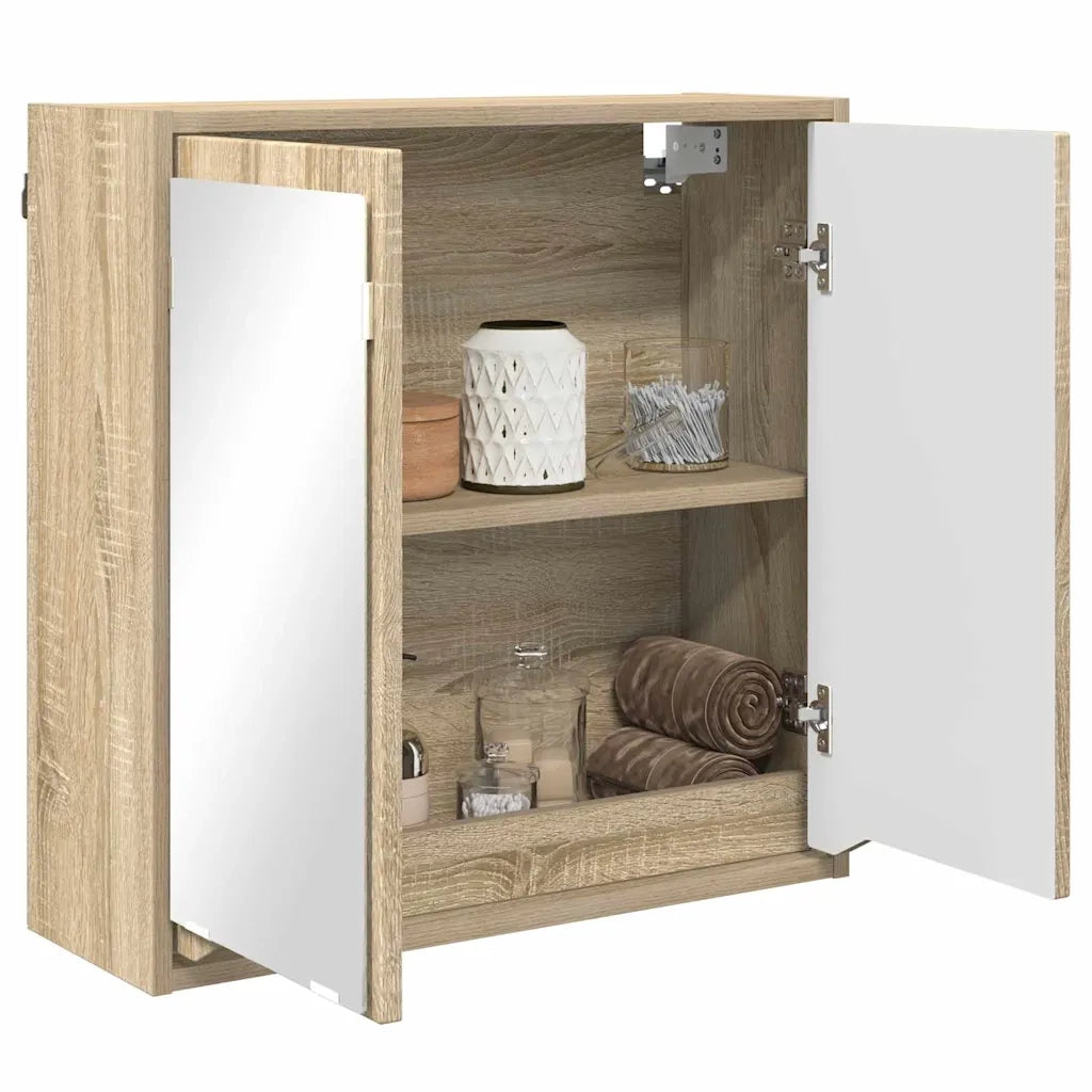 Mobiletto per specchio da bagno Rovere Sonoma 60 x 20 x 60 cm 888779