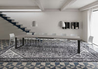 Tavolo Allungabile 120/380x90 cm Tecno Cashmere Gambe Antracite