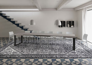 Tavolo Allungabile 120/380x90 cm Tecno Cashmere Gambe Antracite