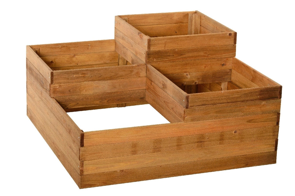 Orto in legno impregnato Four 90x90x46 cm